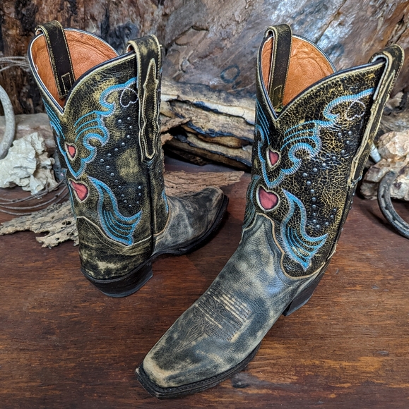 Dan Post 'steel heart' cowboy boots 6.5M - Picture 3 of 14